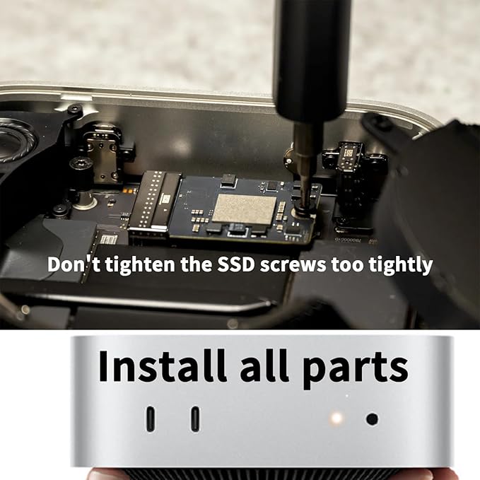 Mac mini M4 1TB SSD Upgrade – Internal NVMe Hard Drive Replacement Kit for Mac mini M4 DIY Storage Expansion Solution (1 TB)