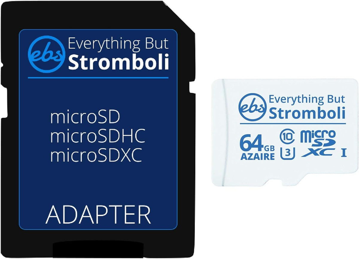 Everything But Stromboli Azaire 64GB MicroSD Card for Motorola Phones, Speed Class 10 U3 UHS-1