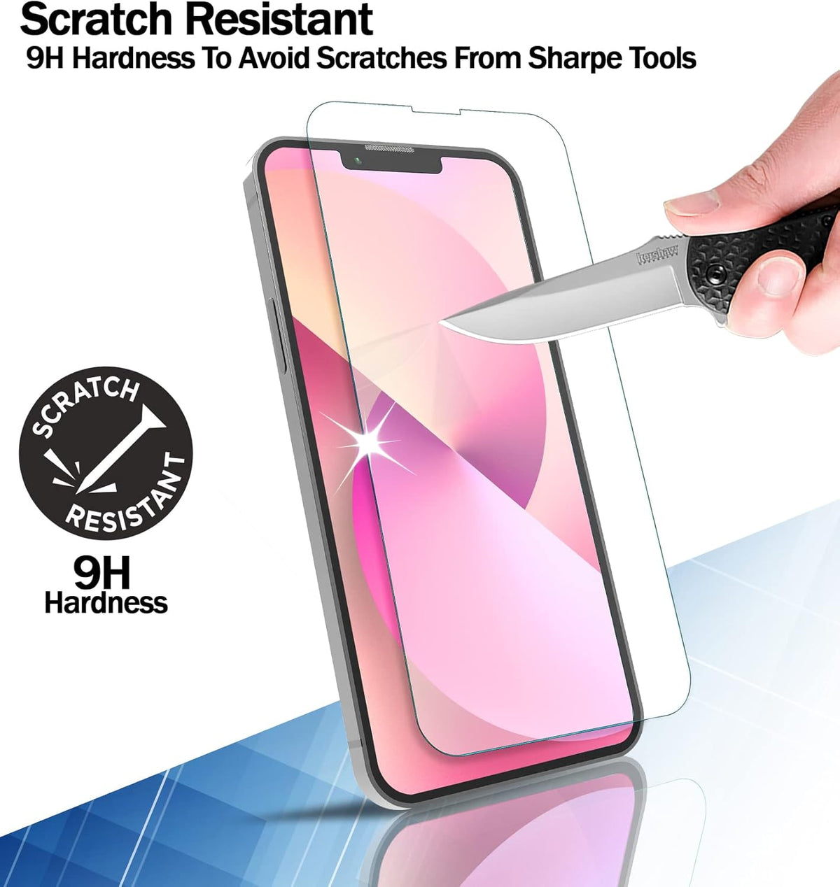 RKINC [3-Pack] Screen Protector for iPhone 13 Mini 5.4-Inch, Tempered Glass Film, Bubble-Free, Anti-Scratch,