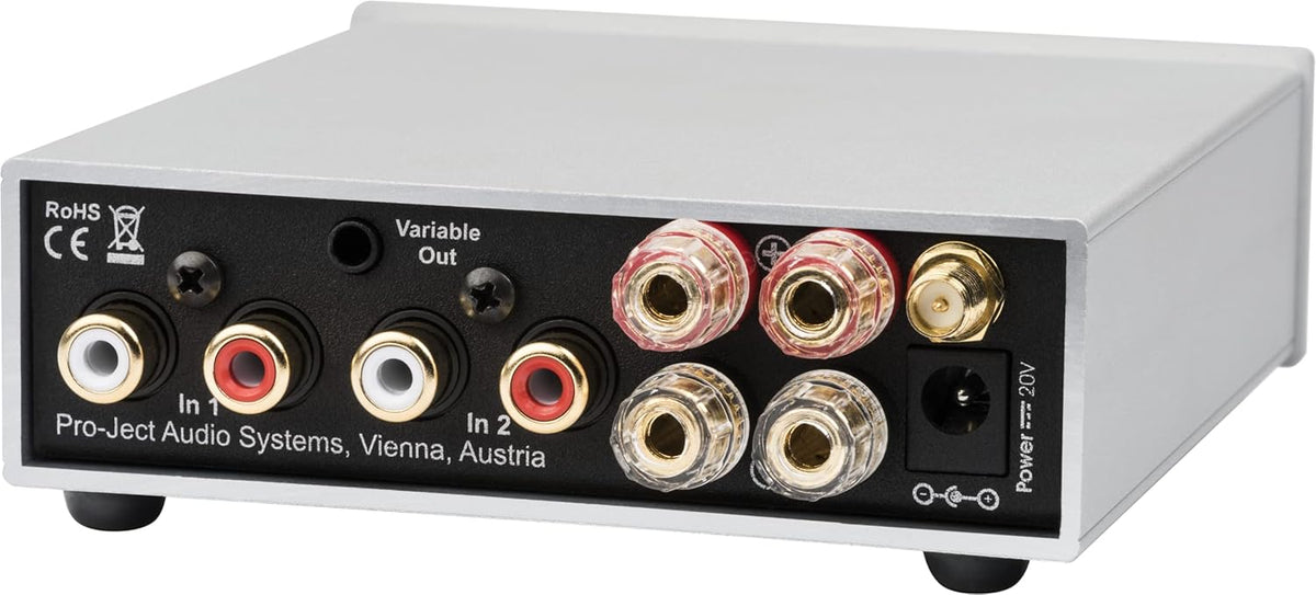 Pro-Ject Stereo Box S3 BT Ultra Compact Integrated Amplifier with Bluetooth and Motor Potentiometer (Black)