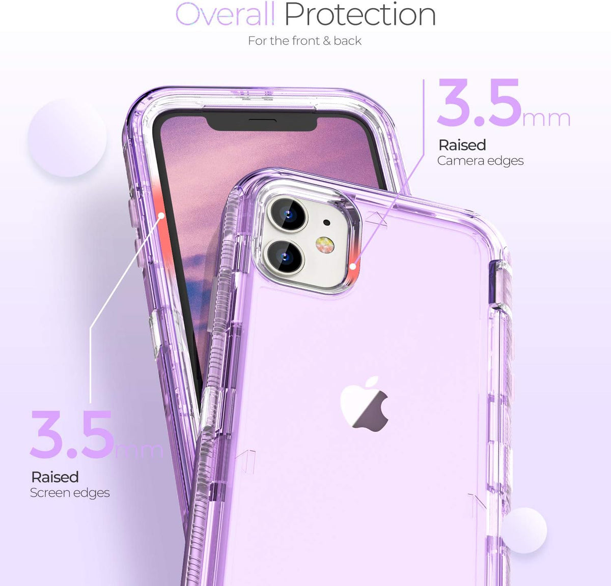 Shop ORIbox Heavy Duty Clear Case for iPhone 11 Pro Max - Shockproof & Anti-Fall Protection.