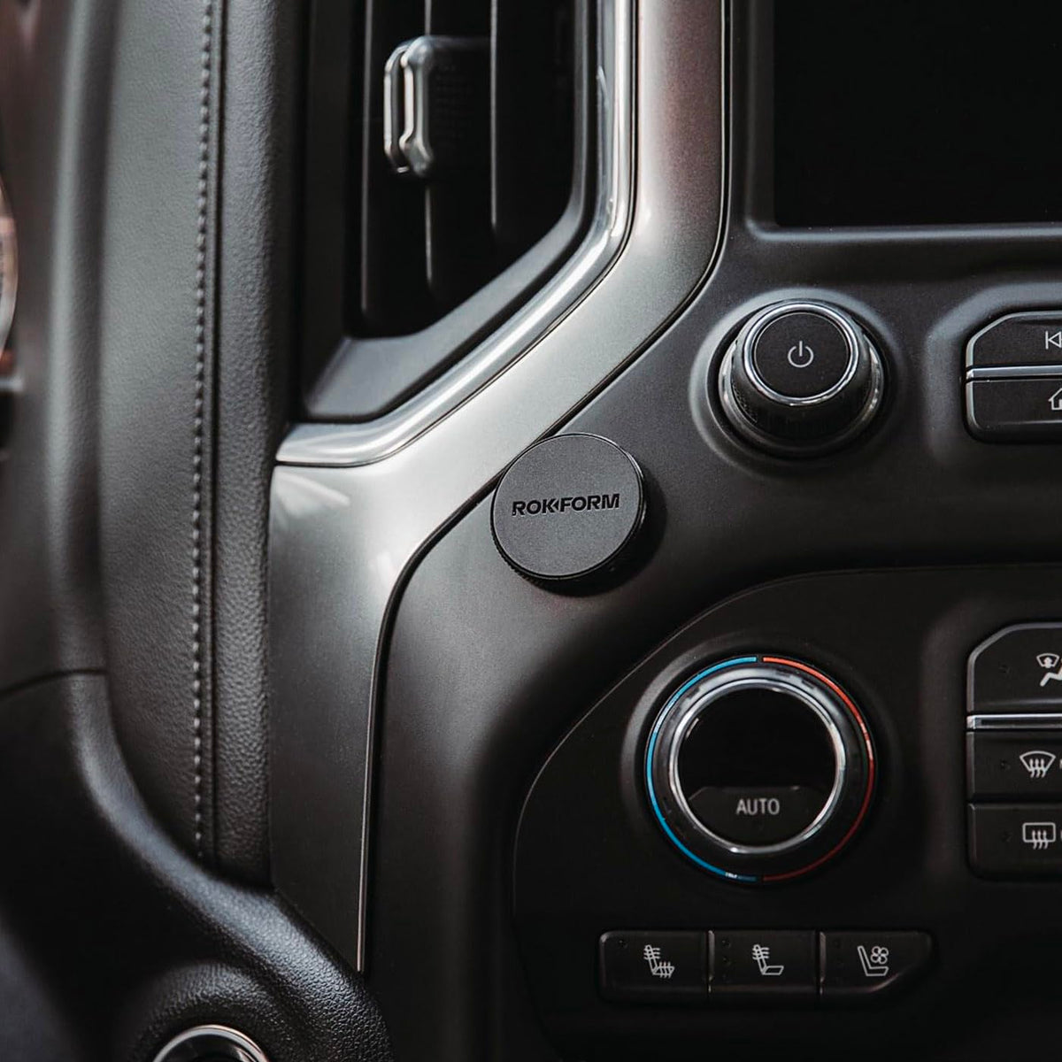 Rokform - Low Pro Magnetic Phone Mount, 1-Inch Phone Magnet for Car, 3M VHB Adhesive Holder Mounts to Almost Any Flat Surface, Compatible with All