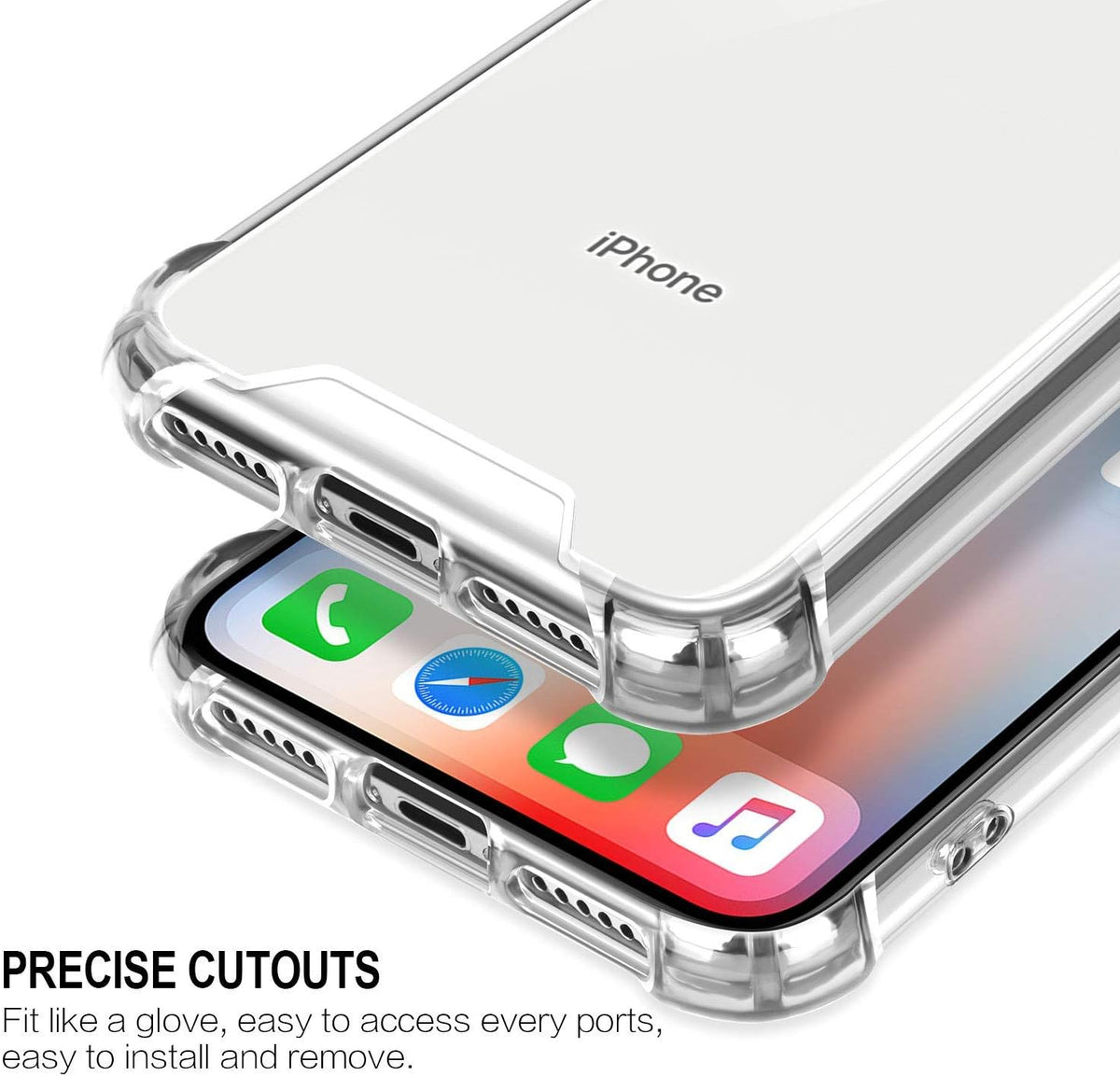 ORIbox Case Compatible with iPhone Xs Max, 4 Corners Shockproof Protection