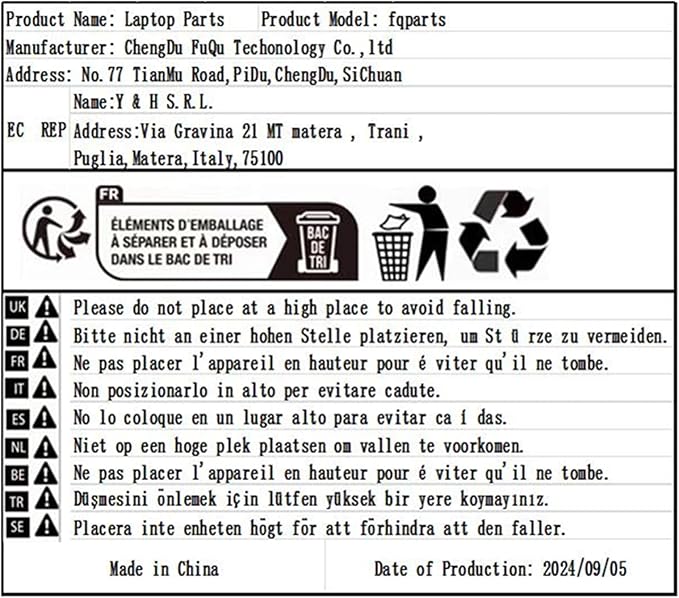 Generic Laptop Internal Built-in Speakers for ACER for Aspire V5-112 V5-112P