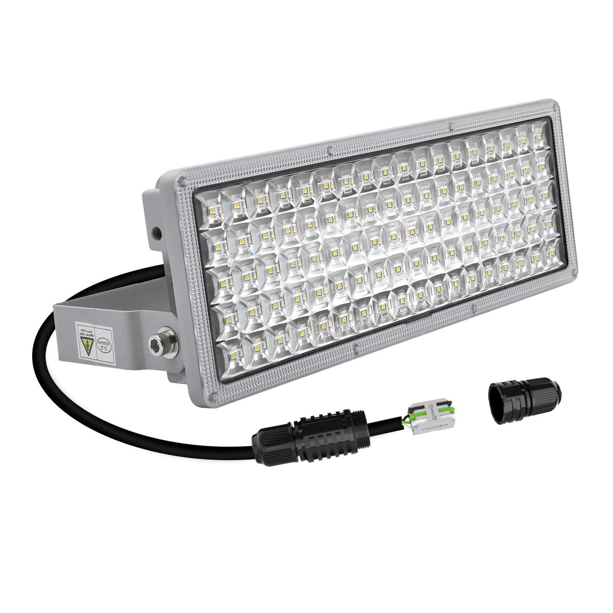 Kekeou 100W LED Flood Lights Outdoor 14000LM Arena Lights 6500K Stadium Lights IP67 Waterproof Exterior Parking Lot Light for Basketball Court Yard
