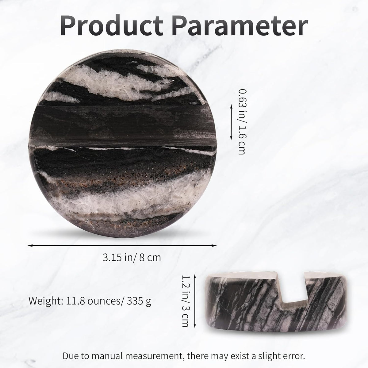 Marble Phone Stand for Desk - Cell Phone Holder for Nightstand Office Decor Compatible with iPhone 17 16 15 Pro Max iPad mini, Telephone Boho Black Marble Kitchen Accessories