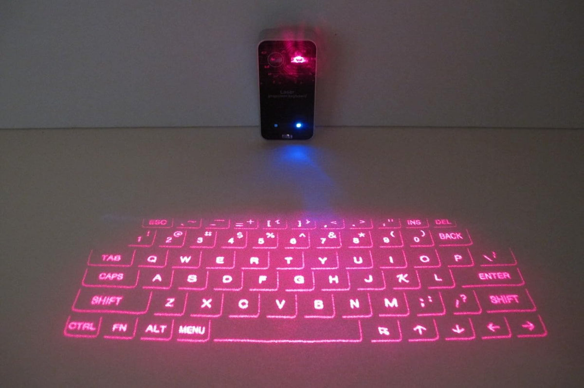 MOJO Bluetooth Wireless Laser Projection Keyboard - Portable Full-Size Keypad