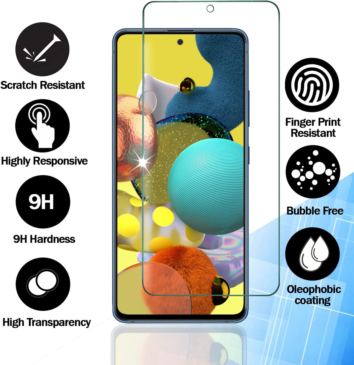 Samsung Galaxy S20 FE 5G Screen Protector [4-Pack] - 0.33mm Tempered Glass, Anti-Scratch, Bubble-Free, Lifetime