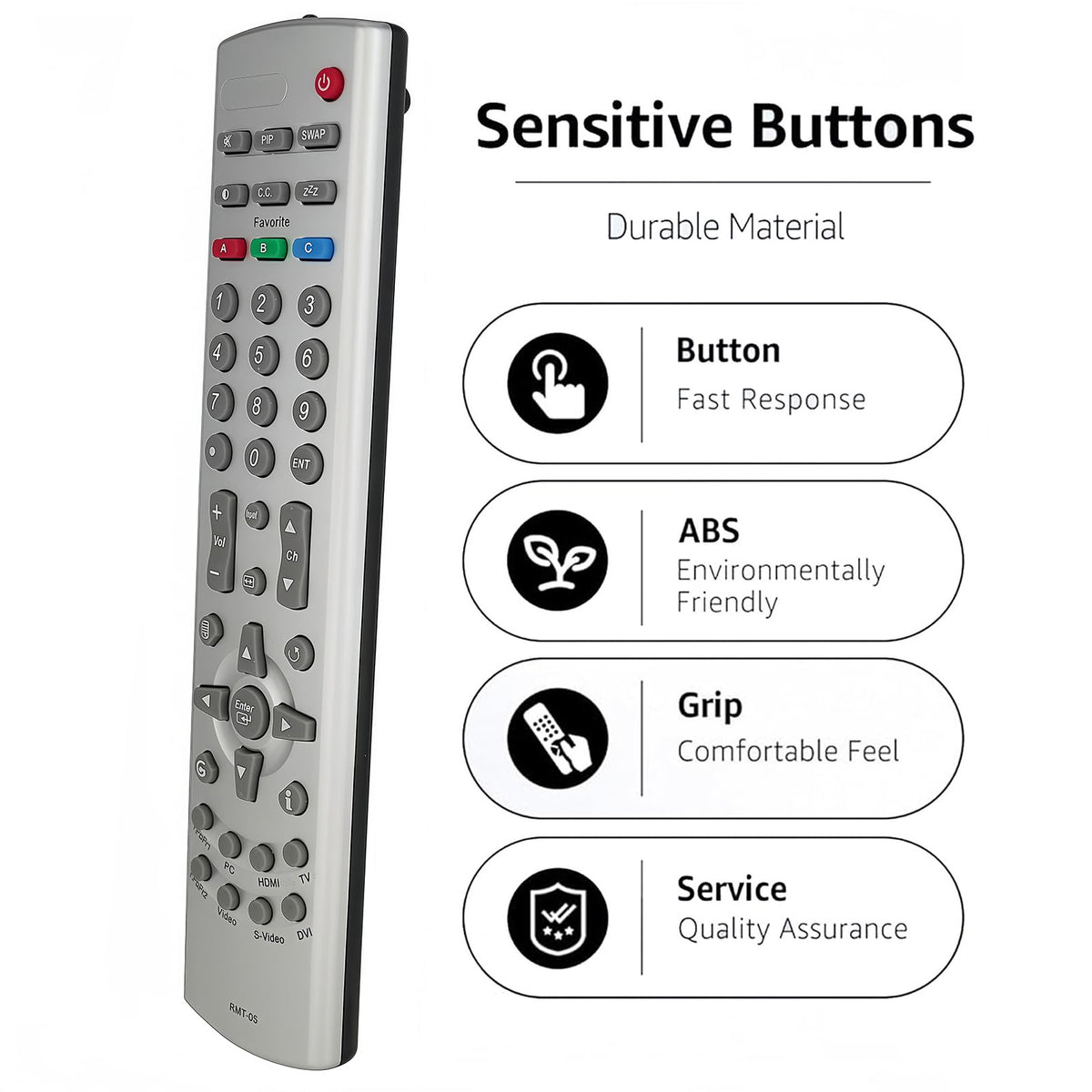 Replacement Remote Control RMT-05 RMT05 Fit for Westinghouse TV DVD LTV-32W3HD SK32H240 SK-26H540S SK-42H240S SK-19H210S TX-52F480S SK-32H510S