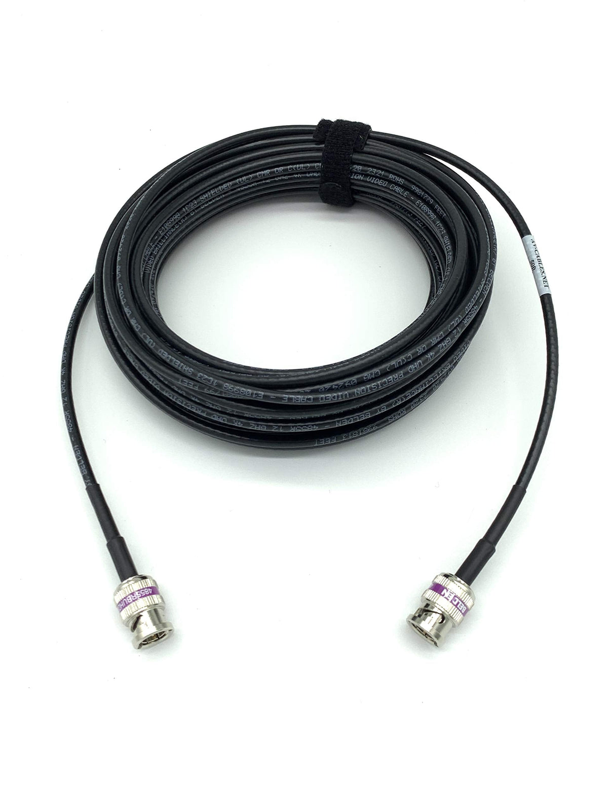 AV-Cables 12G 4K HD SDI BNC - BNC Cable 4855R Mini RG59 (10ft, Black)