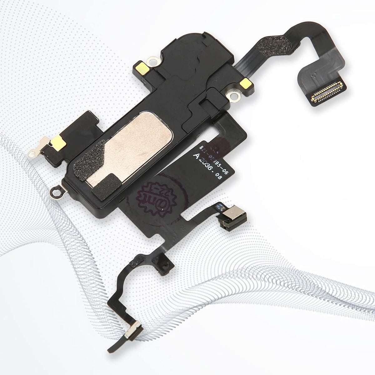 Ear Speaker Cable, Earpiece Proximity Light Sensor Cable, Mic Replacement Compatible with iOS Phone 12 ProMax
