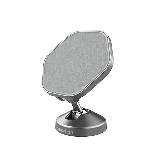 Smartish® MagSafe Mountaineer Car Mount - Compatible w/Apple iPhone 17/16/15/14/13 - Magnetic Stick on Adhesive Phone Holder - Extra Strength Magnet