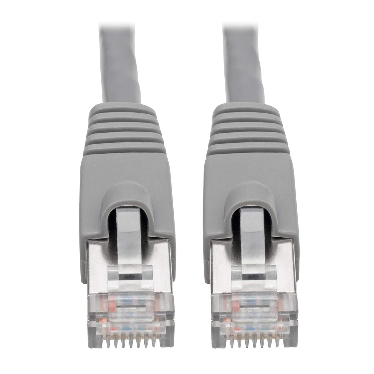 Tripp Lite Cat6a 10G Ethernet Cable, Snagless Molded STP Network Patch Cable, Gray, 12 Feet
