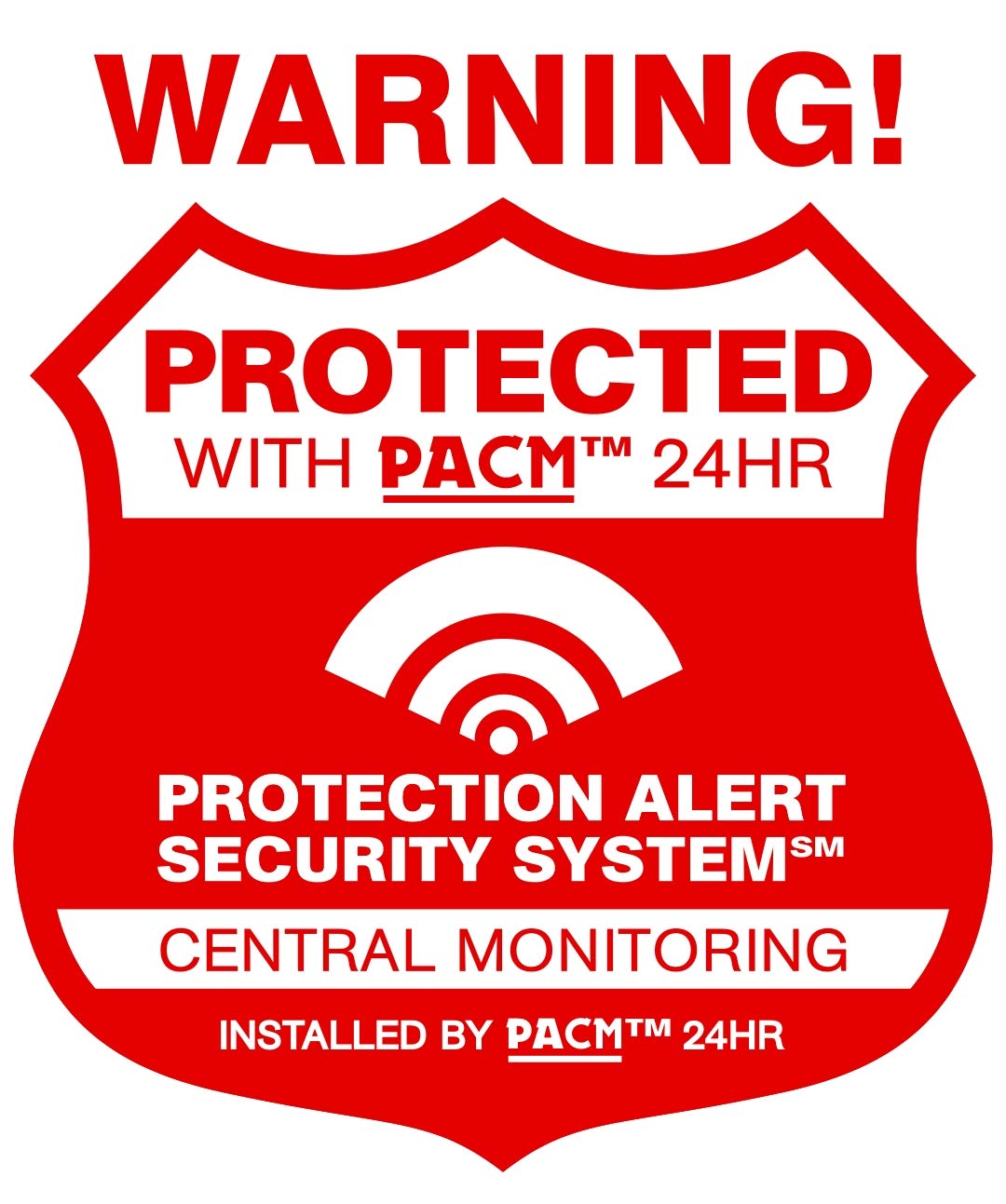Propertguard® 18 Piece Deluxe Home Security Alarm System & Security Camera Decal Set