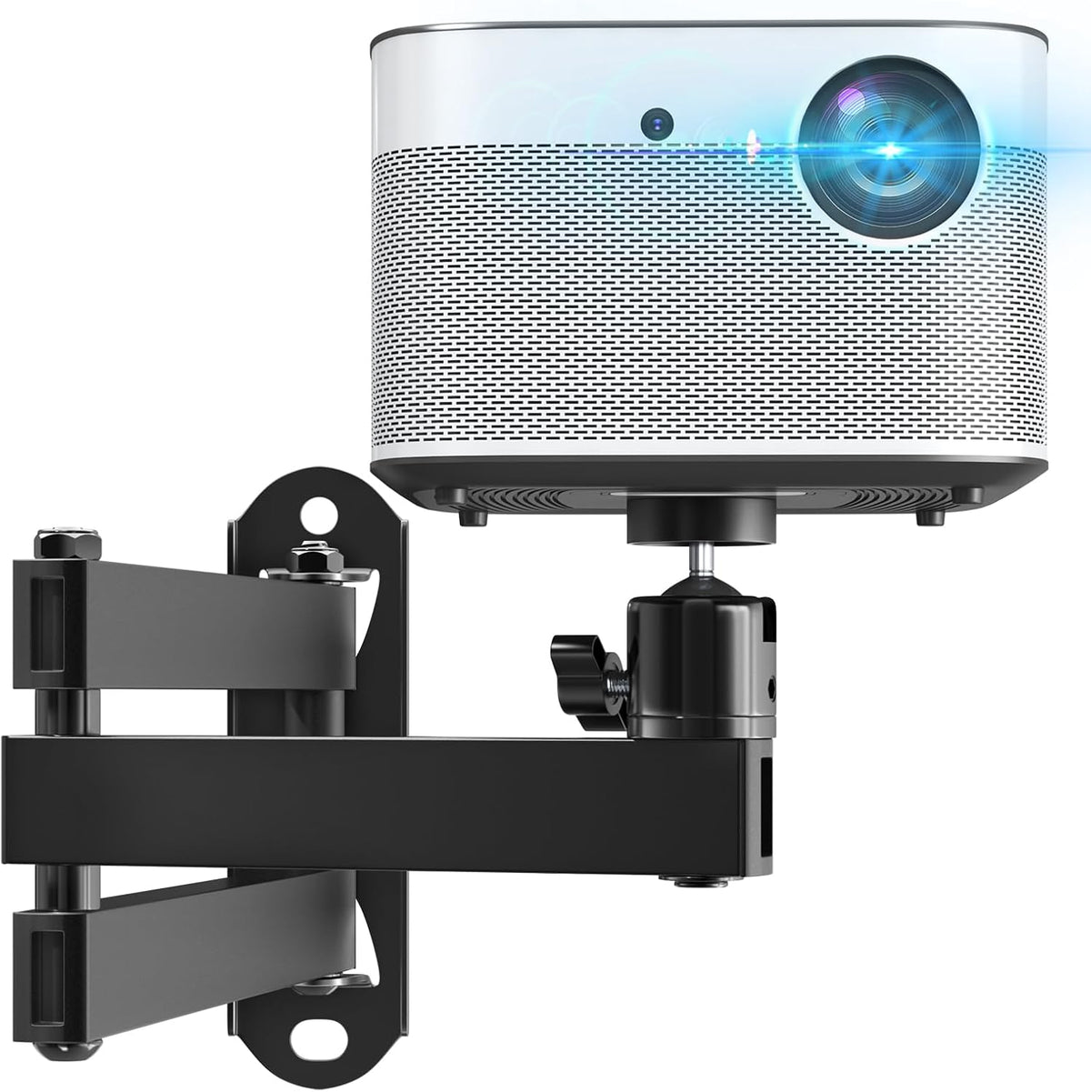 IMtKotW 11LBS 1/4" Size,360 Foldable Projector Wall Mount,Ceiling Wall Projector Mount,Universal Heavy Duty Mount