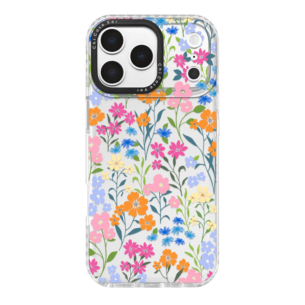 Chicasever For Iphone 17 Pro Max Case, Whimsical Colorful Wildflower Floral Pattern, Spring Garden Tpu Compatible With Magsafe &