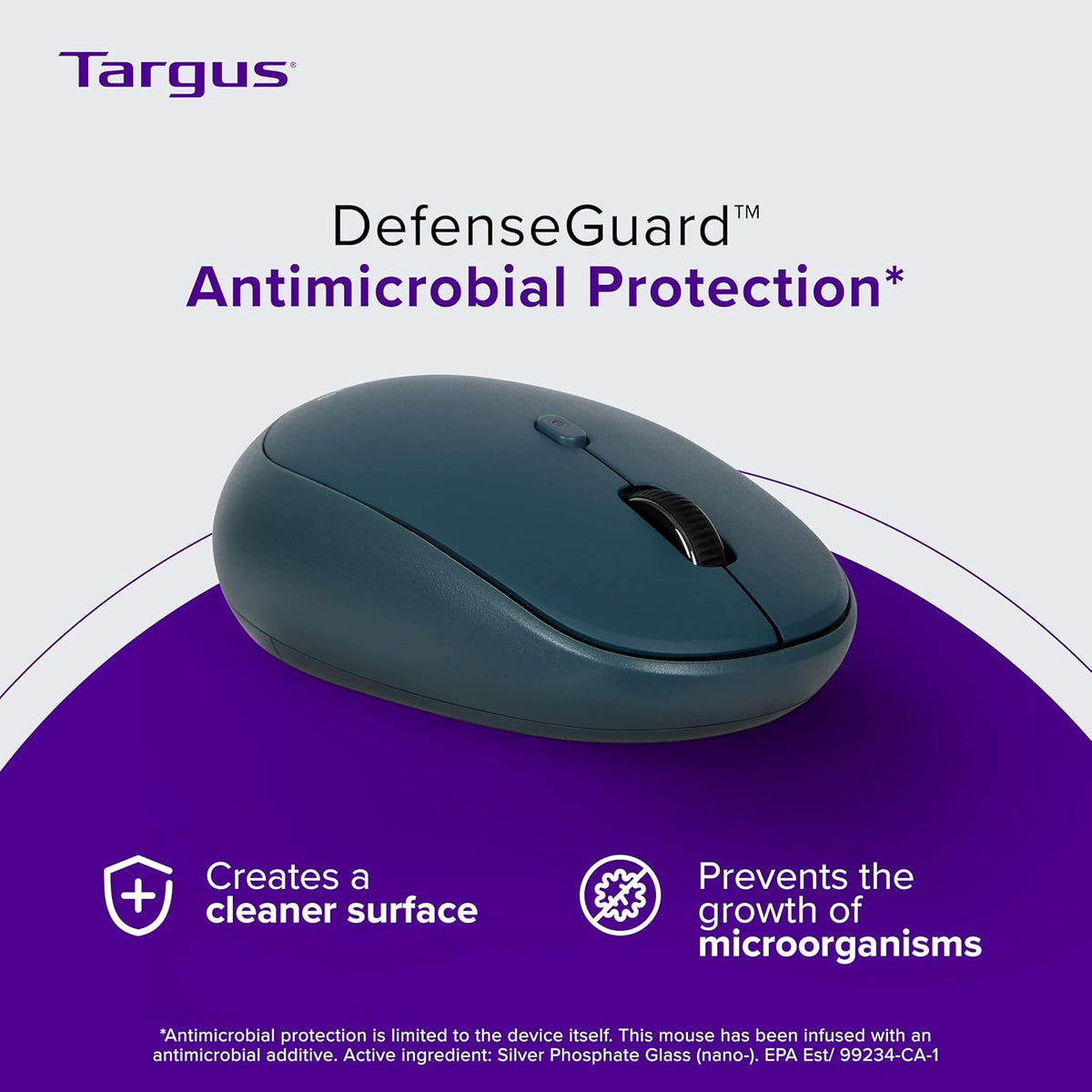 Targus Wireless Bluetooth Mouse for PC/Mac, Multi-Device Connectivity, Blue (PMB58202GL)