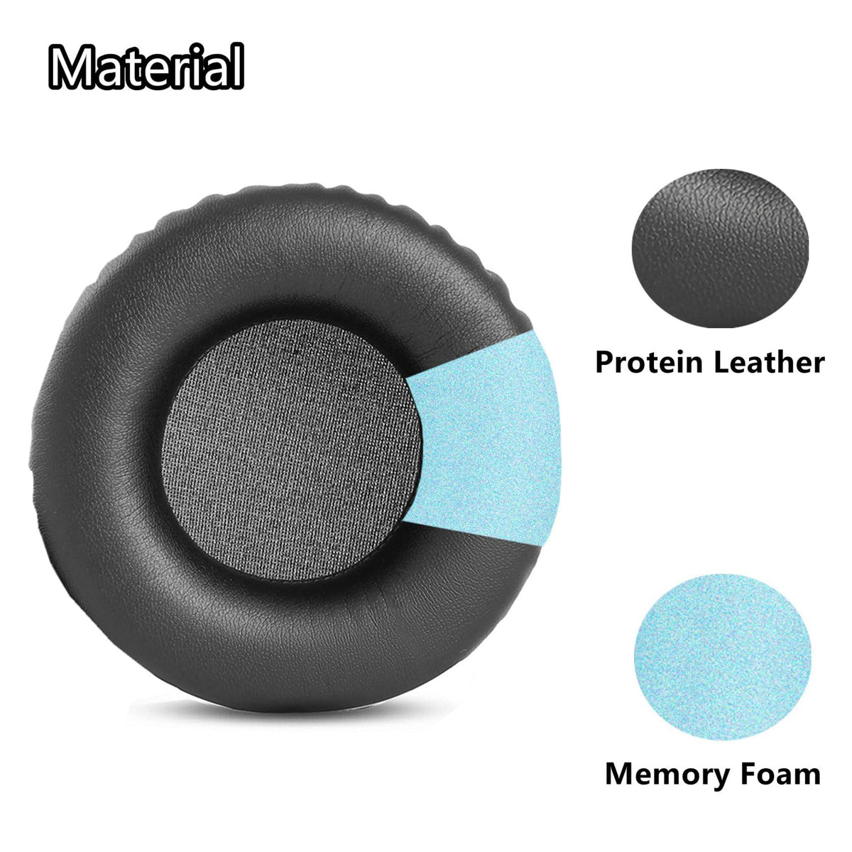 YDYBZB Ear Pads Cushion Cover Earpads Earmuff Replacement Compatible with Jabra Evolve 20 30 40 65 Headset (Do Not Fit Evolve2 30/Evolve2 40/Evolve2