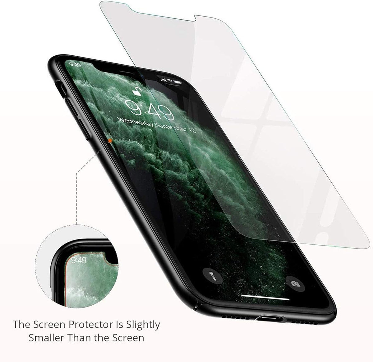 3 Pack Tempered Glass Screen Protector for Vivo Y33s (6.58") 9H Hardness/Bubble Free