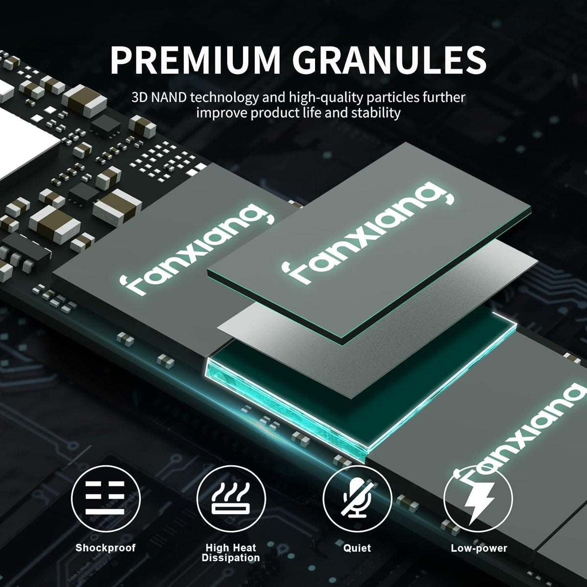 S500 Pro 256GB NVMe SSD M.2 PCIe Gen3x4 2280 Internal Solid State Drive, SLC Cache 3D NAND TLC, Up to 3200MB/s, Compatible with Laptop and PC Desktops(Black)