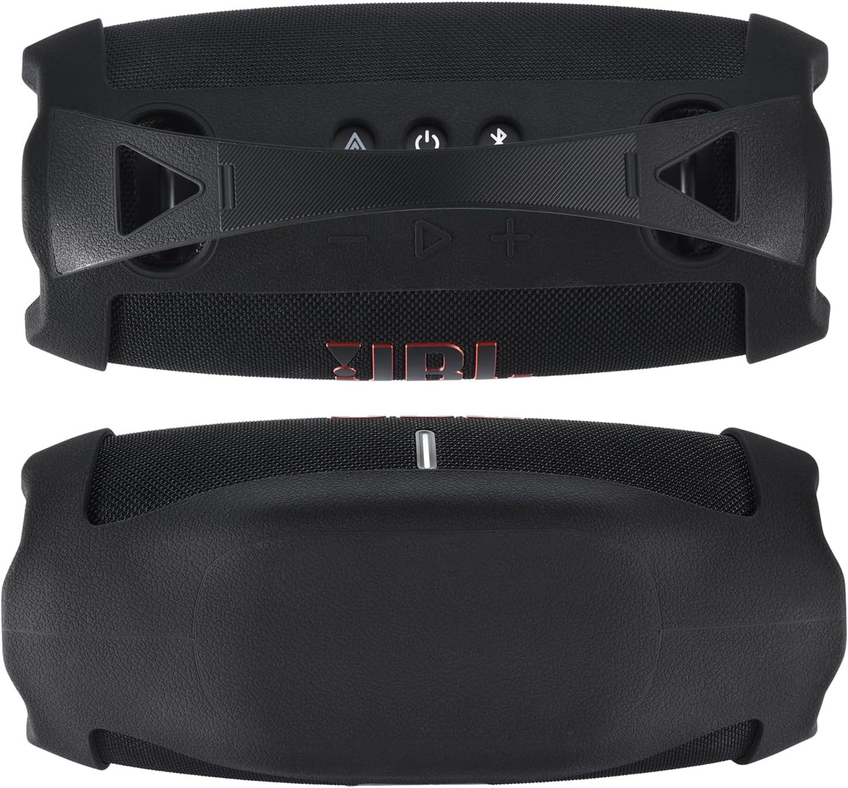 Silicone Cover Case for JBL Xtreme 4 Portable Bluetooth Speaker, Waterproof Soft Skin Protective Case - Black