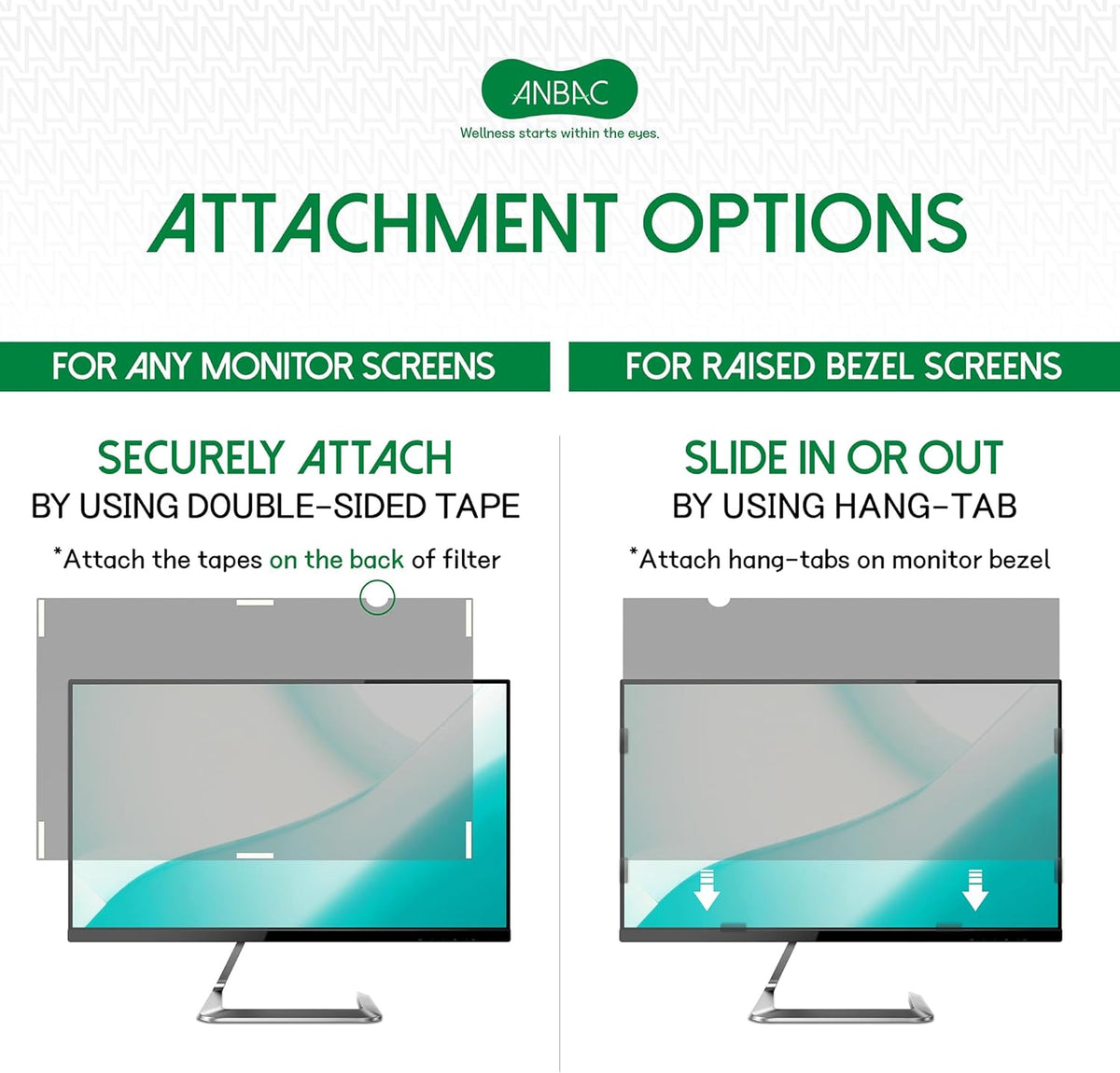 20.1 Inch Desktop Privacy Screen Shield for 4:3 Monitor - Anti Glare Computer Privacy Screen Cover | Blue Light Blocking Screen Protector | Scratch Resistant UV Filter | Attachment Type
