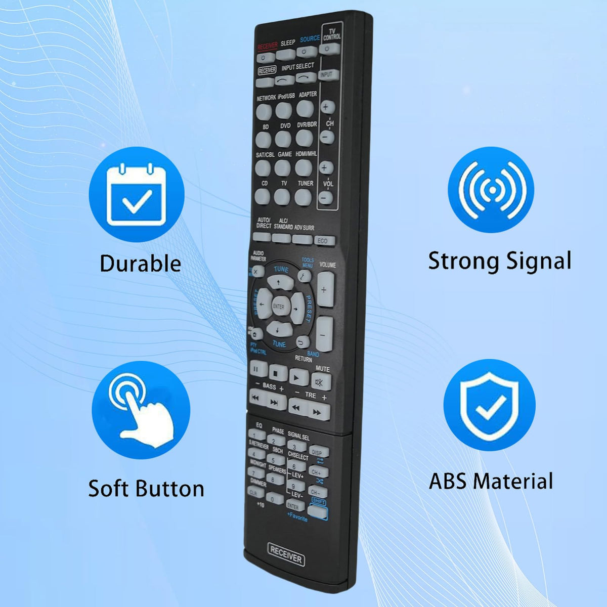 Replacement Remote Control for Pioneer XXD3090 VSX-53TX VSX-54TX VSX-1014TX-K 7.1-Channel AV A/V Receiver System