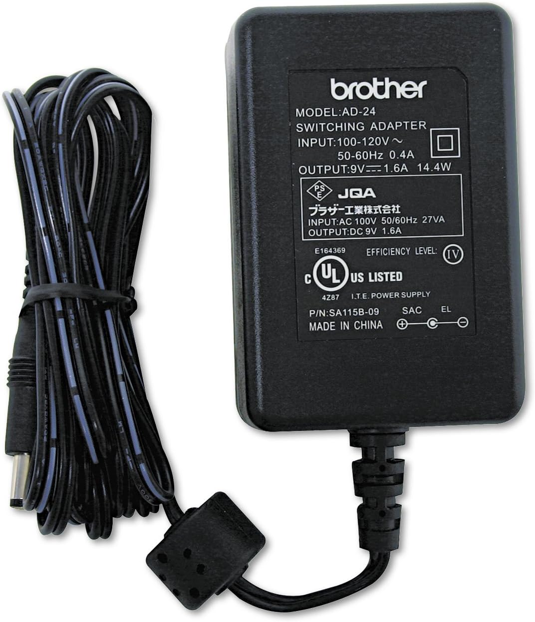 Brother PowerPayless.com 9V AC Adapter for Brother P-Touch Label Printer, Replace AD-24 AD24 AD-24ES