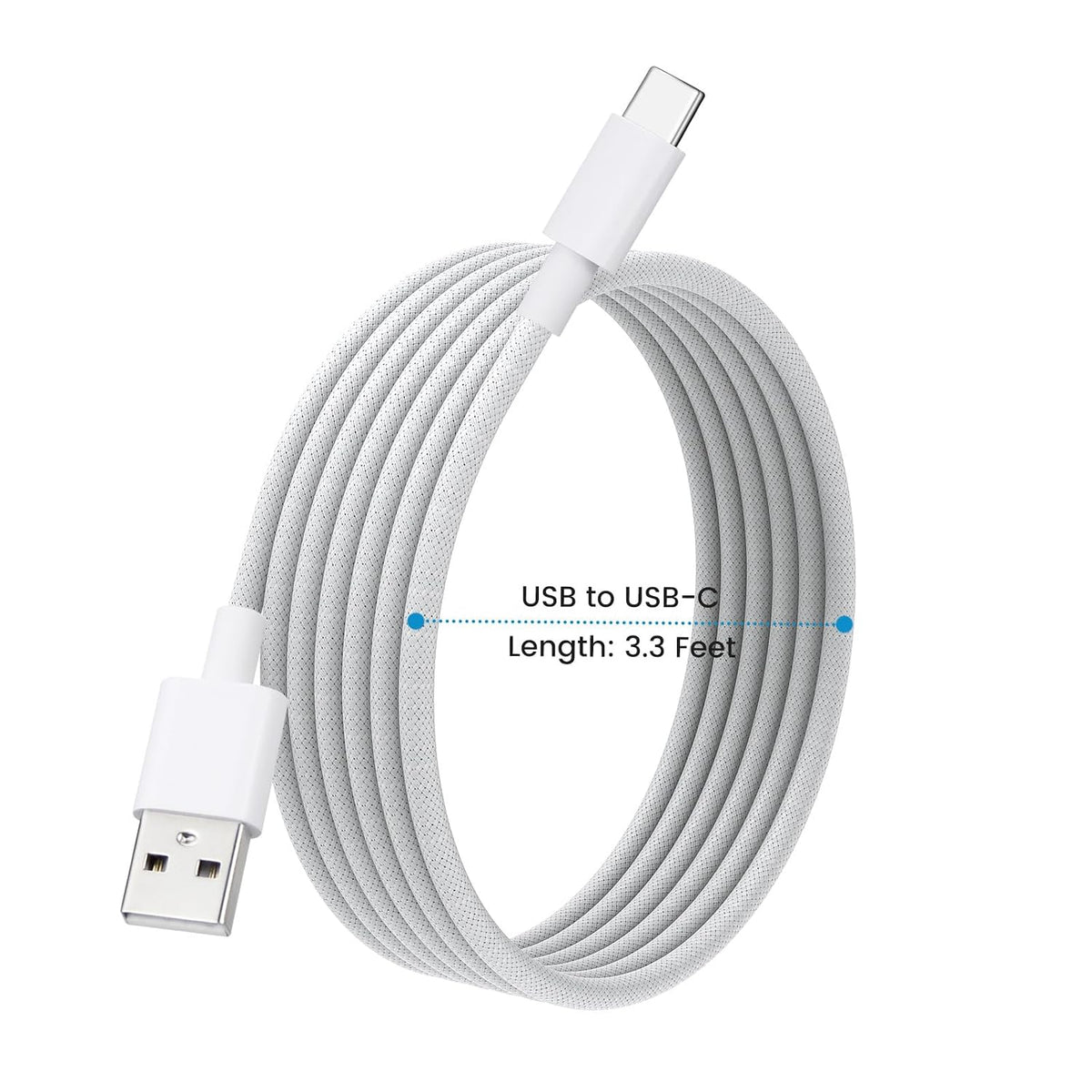 3-Pack 17 17 16E 15 3ft weishan USB C Charging Cable Compatible with iPhone Pro Max Air Plus, Nylon Braided Fast