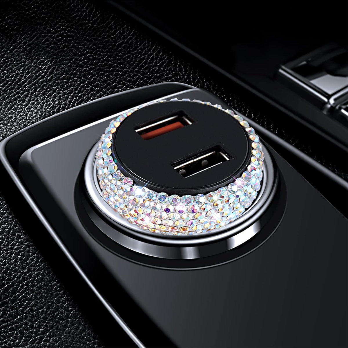 Dual USB Car Charger Quick Charge 3.0 - Fast Charging Adapter Compatible for iPhone 11/11 Pro/Max and Samsung S10