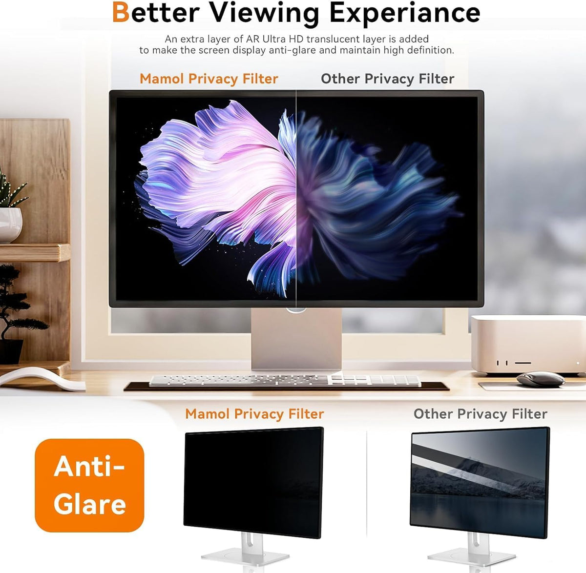 [5-Pack] 29 Inch Computer Privacy Screen for 21:9 Widescreen Monitor, Anti Glare Anti-UV Eye Protection Desktop PC LED Monitor Filter, Removable Anti-Scratch Screen Film 29in