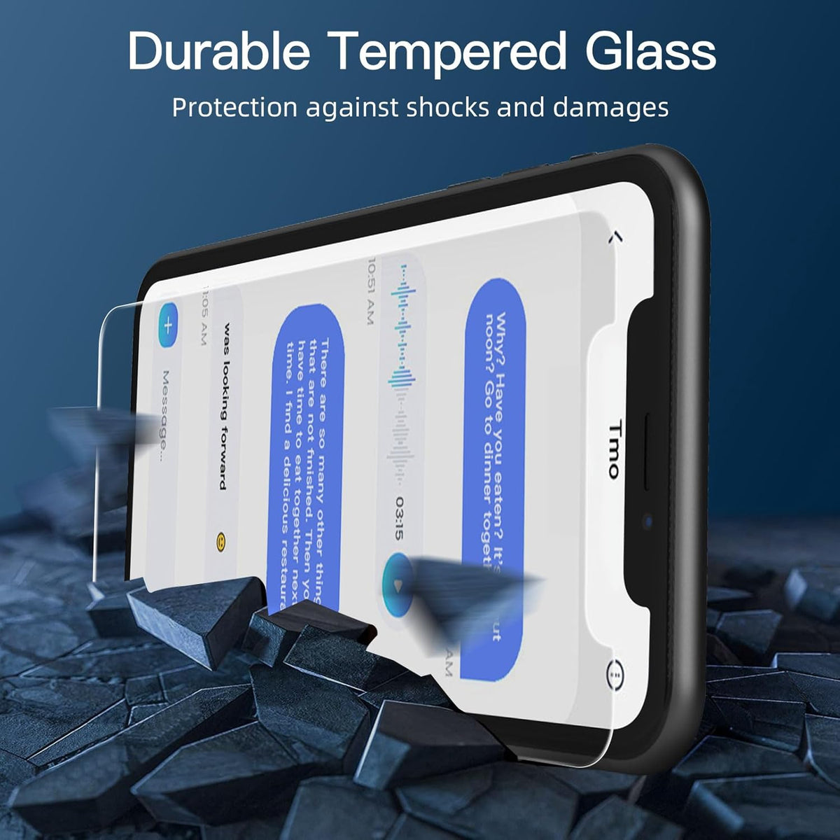 NEW'C 3 Pack Privacy for iPhone 11, iPhone XR Screen Protector, Enhanced 28-Degree Privacy Angle, Ultra Durable 9H Hardness, Bubble-Free