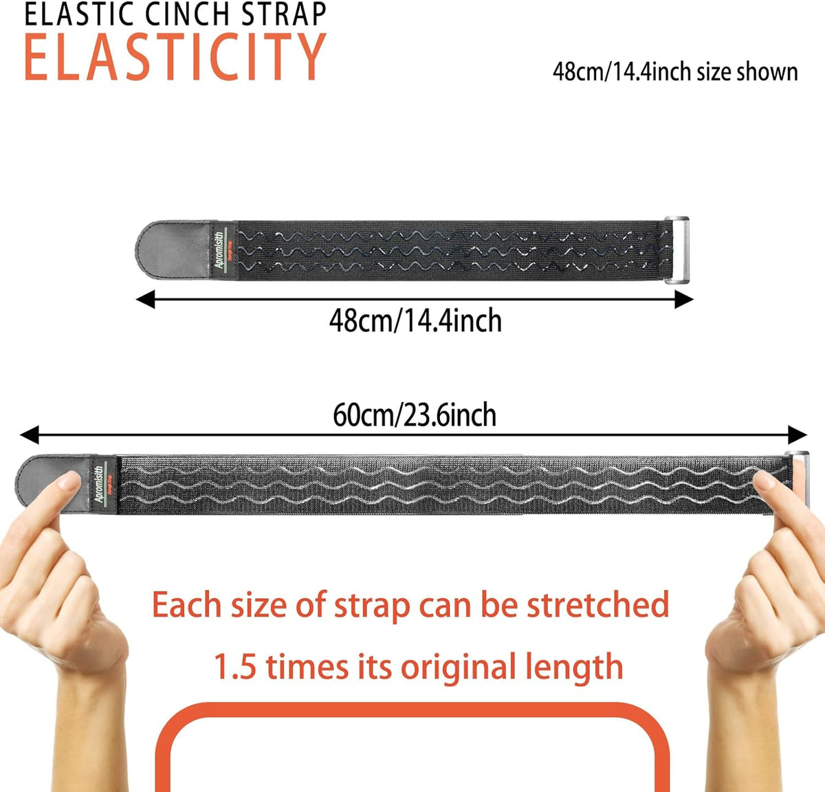 Elastic Hook and Loop Fastening Cable Strap, 12" (8 Pack) Silicone Anti-Slip Straps for Cord, Cable, Hose Organization