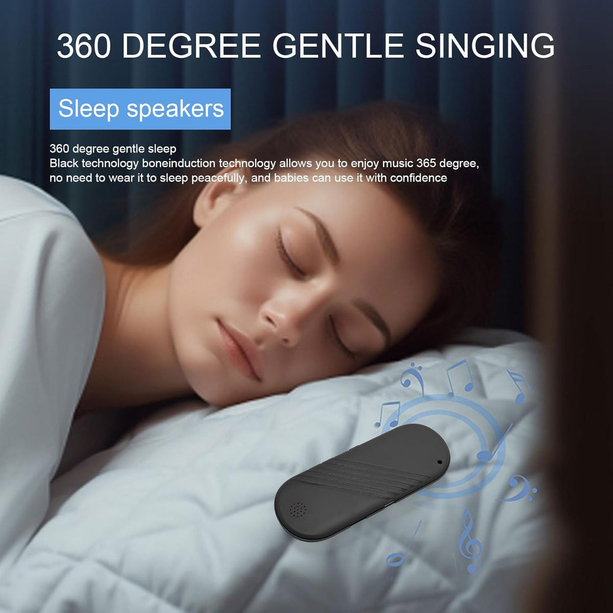 EBTOOLS Mini BT Speaker, Dual Modes Portable Speaker with Clear Sound, Timing Function, Long Battery Life (Black)