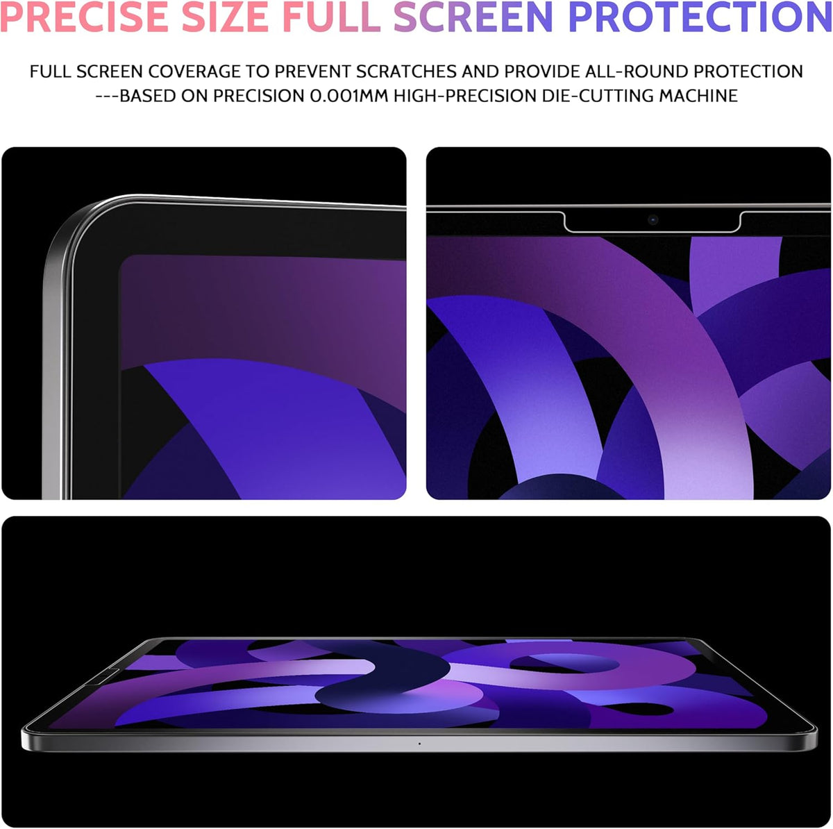 2 Pack Like Paper Screen Protector for iPad Air 5th & Air 4th (10.9 Inch)/ iPad Pro 11 (2022/21/20/18), Matte Anti Glare PET Film/Blue Light Filter/Drawing & Writing Feel Like on Paper