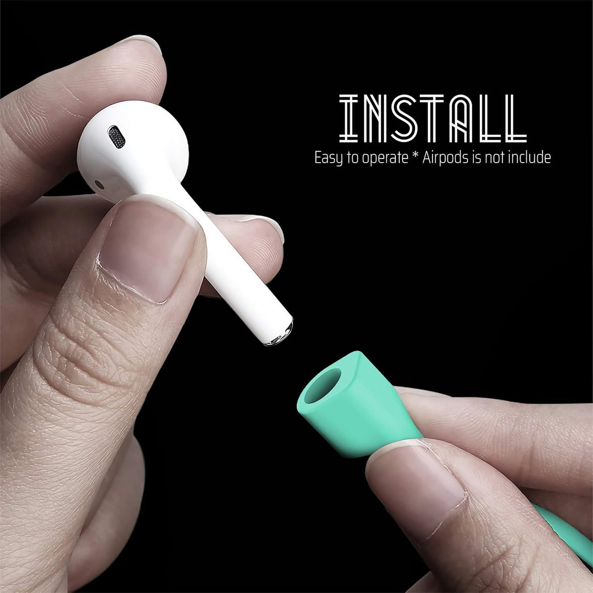 Ultra Strong Magnetic Airpod Pro Strap Anti-Lost Cord Sports Lanyard Compatible with Airpods 3rd 2nd Generation Pro 3 2 1 (3 Mint)