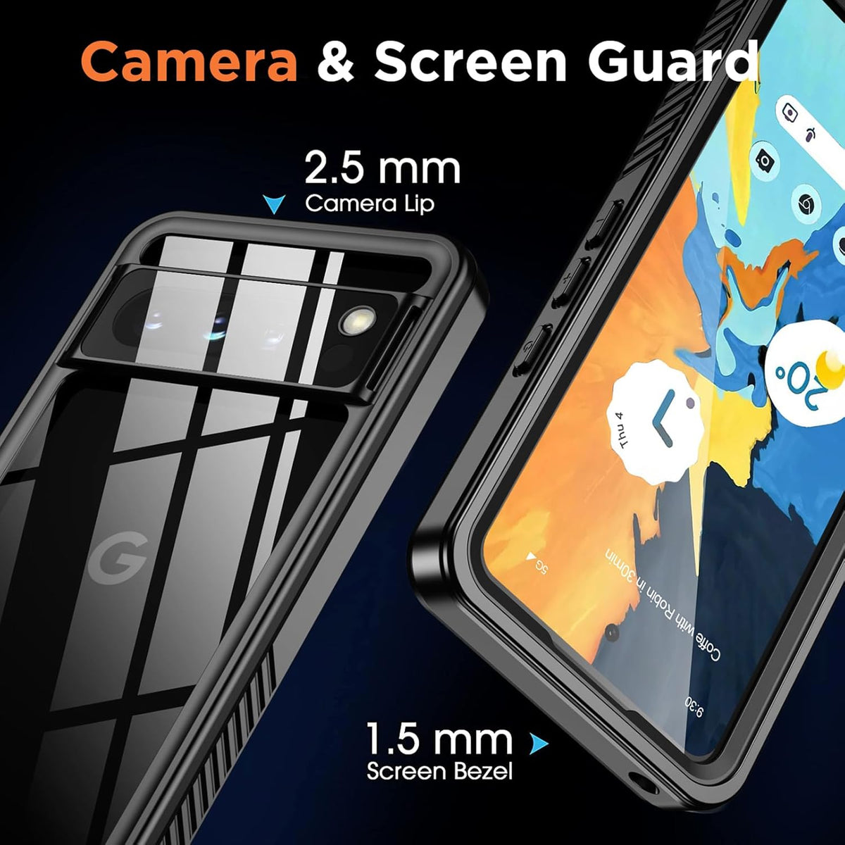 ANTSHARE Google Pixel 8 Pro Waterproof Case, IP68, 16FT Dropproof, Full Body Shockproof, Built-in Screen Protector,