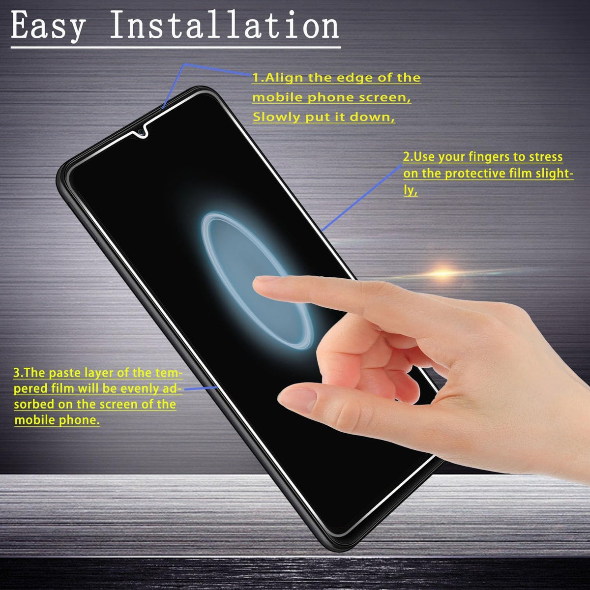Samsung Galaxy A13 5G Screen Protector 2 Pack - Tempered Glass, Case Friendly, Bubble Free, Anti-Scratch, Easy