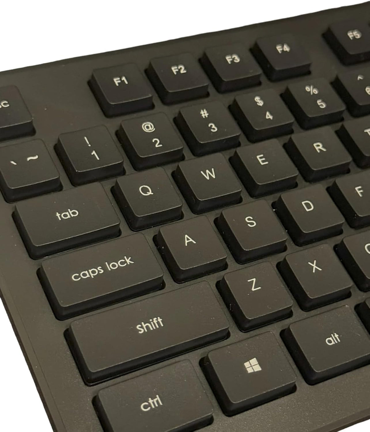 Ergonomic Wireless Keyboard and Mouse Combo, 2.4G Full Sized Keyboard with 12 Short-Cut Keys and Quiet Click Mouse