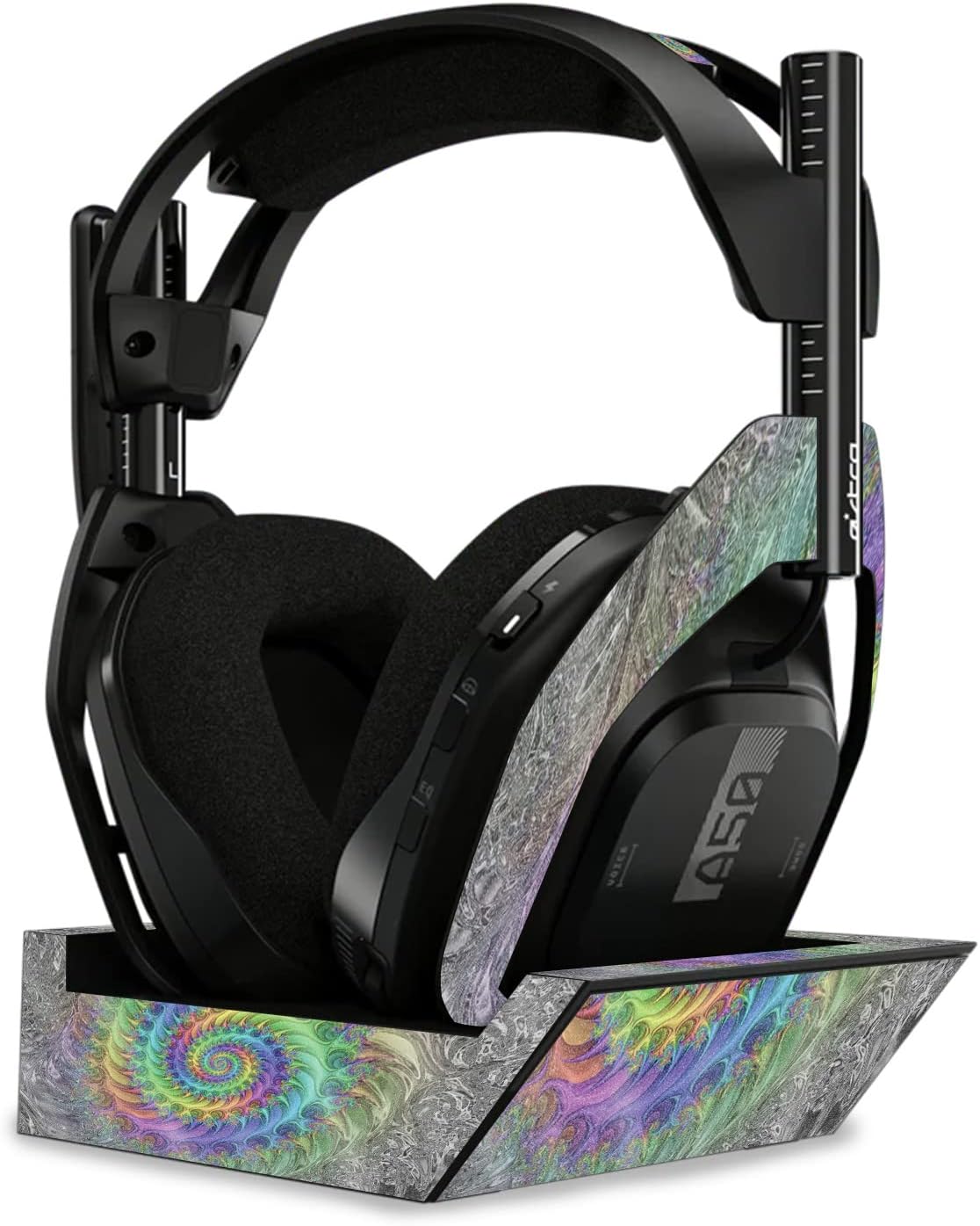 MightySkins Glossy Glitter Skin - Tripping for Astro A50 Wireless Headphones + Base Station (Gen 4) | Durable,