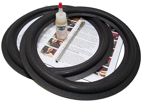 Onkyo 12" Speaker Foam Surround Edge Repair Kit - 2 Speaker Kit - Compatible with Onkyo D-77, D77, AV-S-35, AVS35, AV-S-92, AVS92, Fusion, SC-901