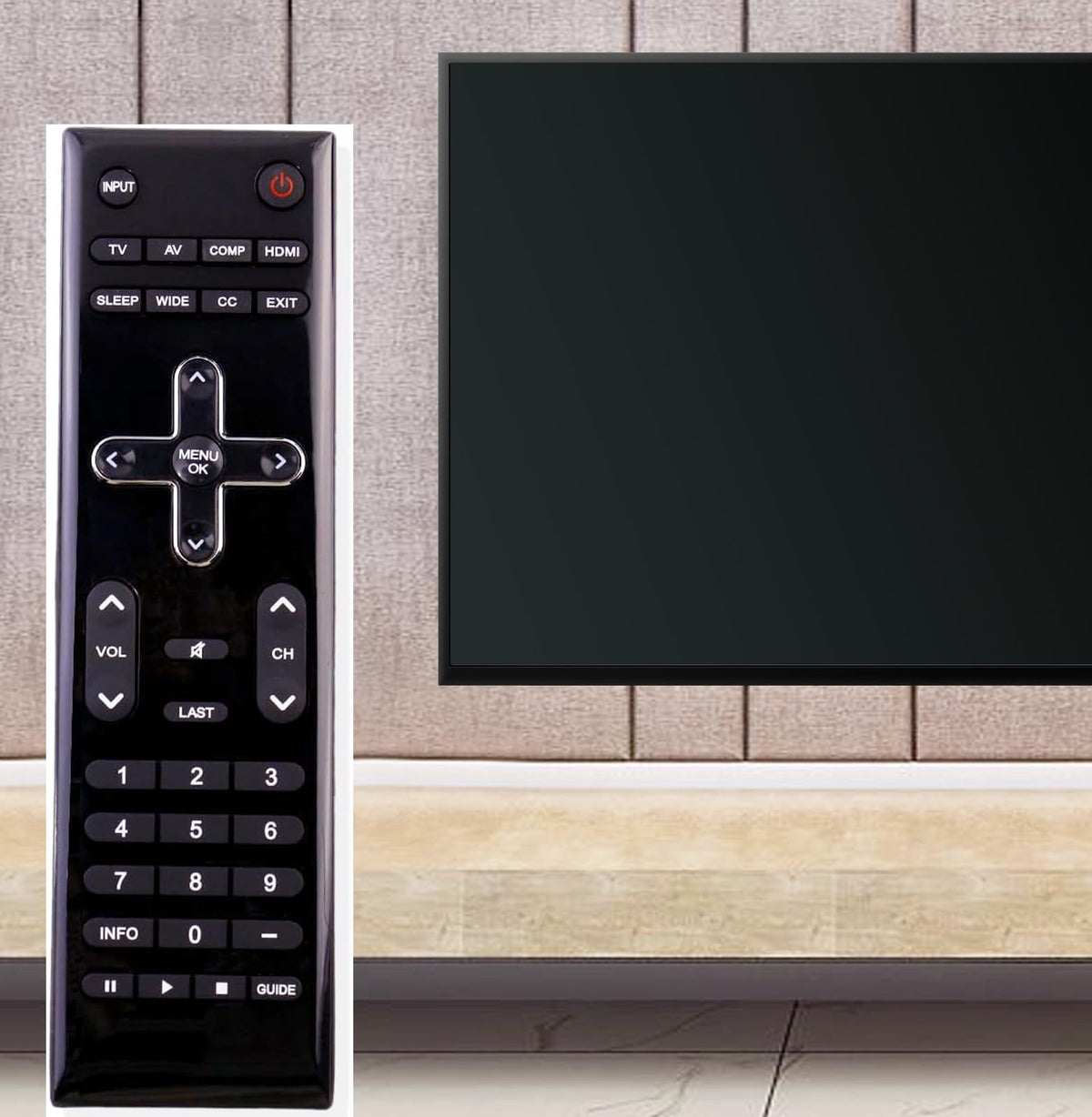 New VR10 Replace Remote Control fit for Vizio TV LCD Television LCD HDTV E320VA E321VA E370VA E420VA E371VA E421VA E470VA E550VA