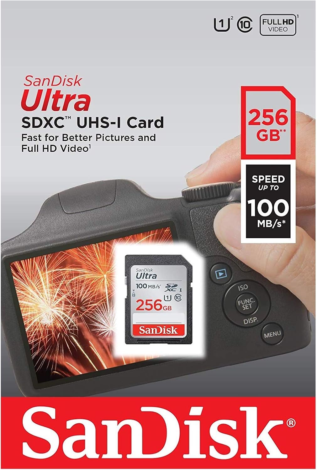 SanDisk 256GB SD Ultra Memory Card for Nikon Coolpix A900, A100, P1000, W100, W300, B700 Bundle with Card Reader