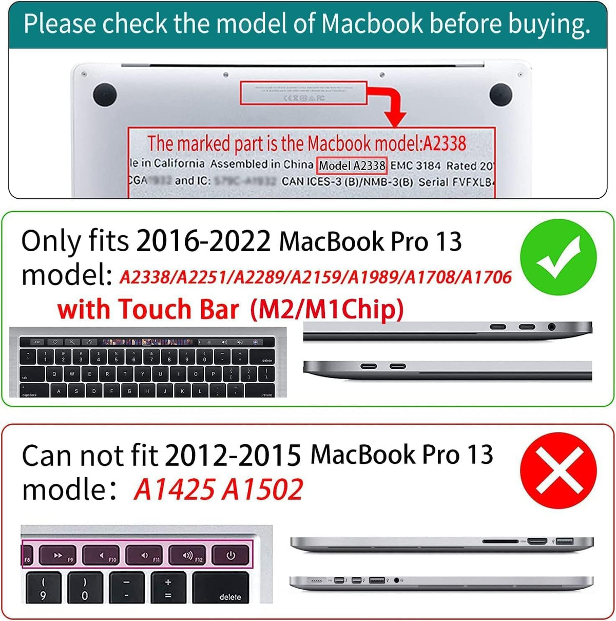 Teryeefi for MacBook Pro 13 inch Case 2025 2024 2022 2021 2019 2018 2017 2016 Release fits Model A2338 M2 M1/A2289/A2251/A2159/A1989/A1706, Design Hard Shell with Keyboard Cover, Abstract Flowers A001