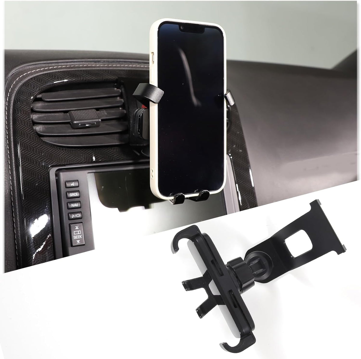 Car Phone Holder Mount for Corvette C6 Z06 ZR1 2005-2013, Dashboard Air Outlet Handsfree Stand Accessories