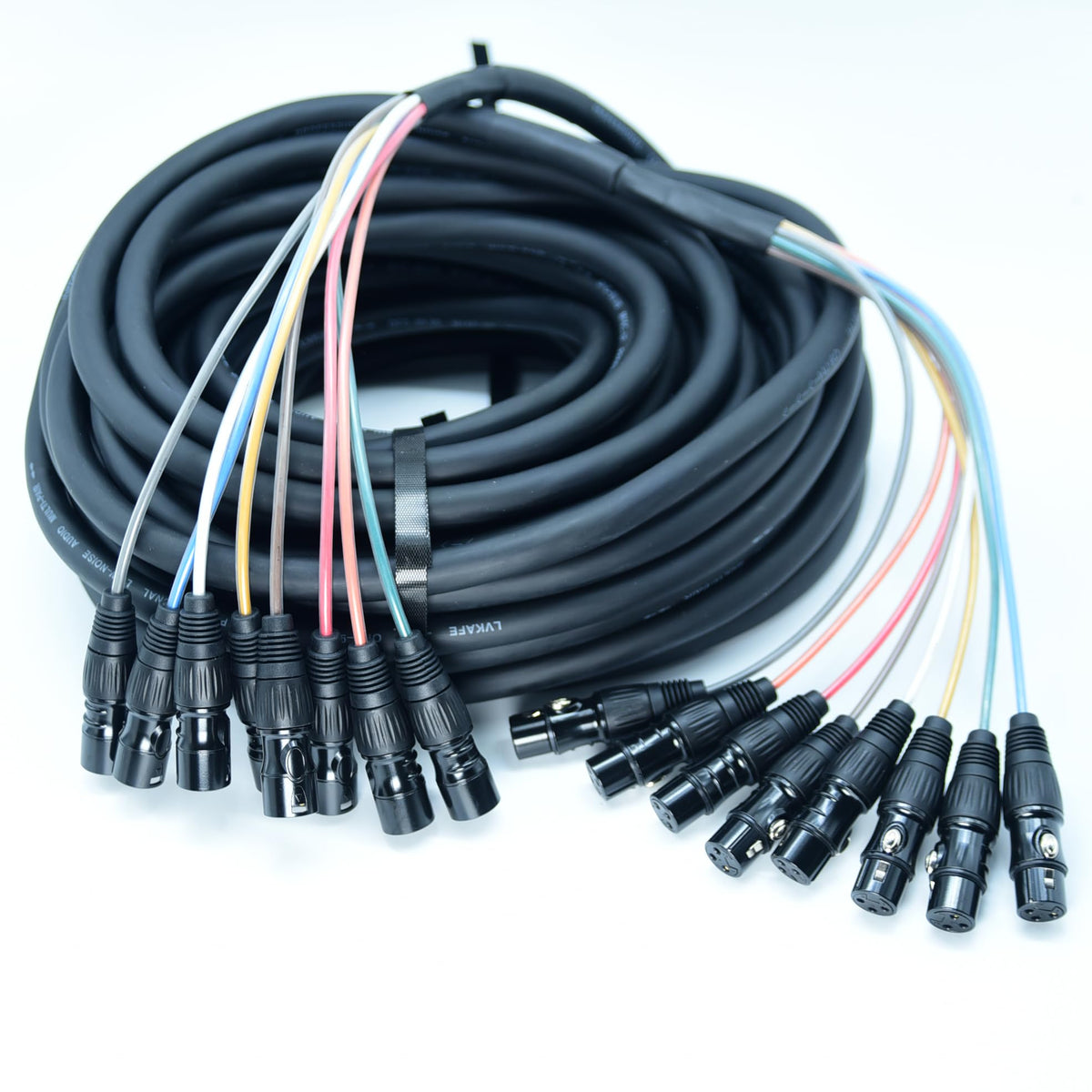 Arklove Dmx Cable 50Ft Snake Cables Audio Balanced Patch Xlr To Xlr 8 Channel Connector Digital Splitter Microphones Stage & Stu