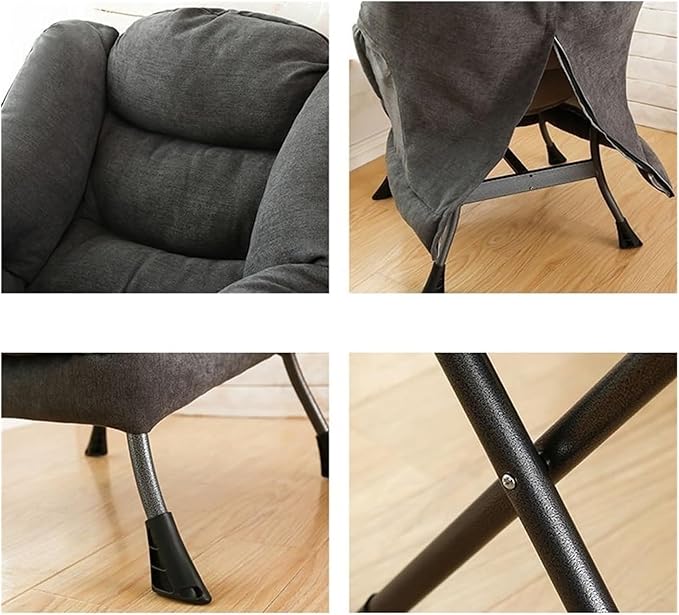 Gaming Chair Computer Chair Sofa Wholesale Armchair Bedroom Comfortable Chair Armchair Chair (Color : Tq Beige Cotton And-01)