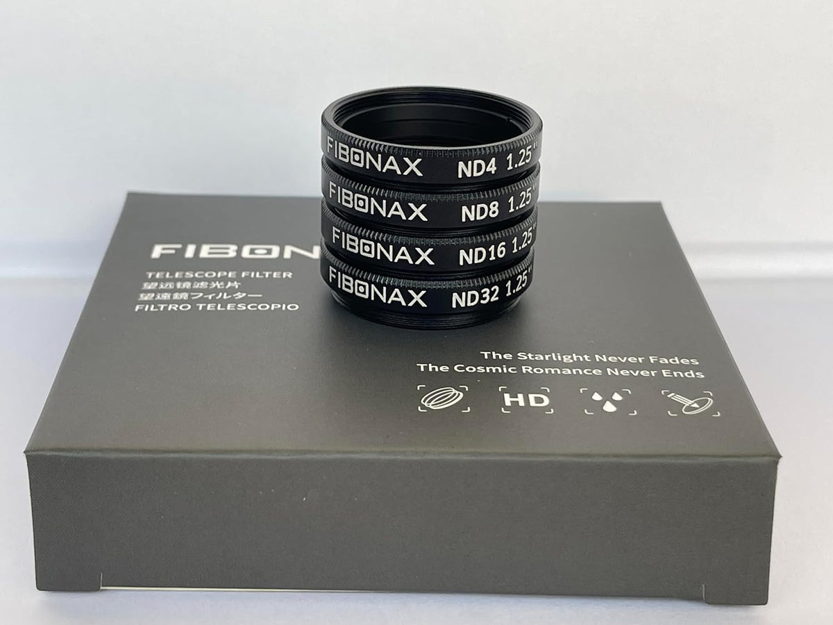 Telescope Neutral Density Filter Kits, ND4 ND8 ND16 ND32 for Astrophotography, Reduces Moon Glare