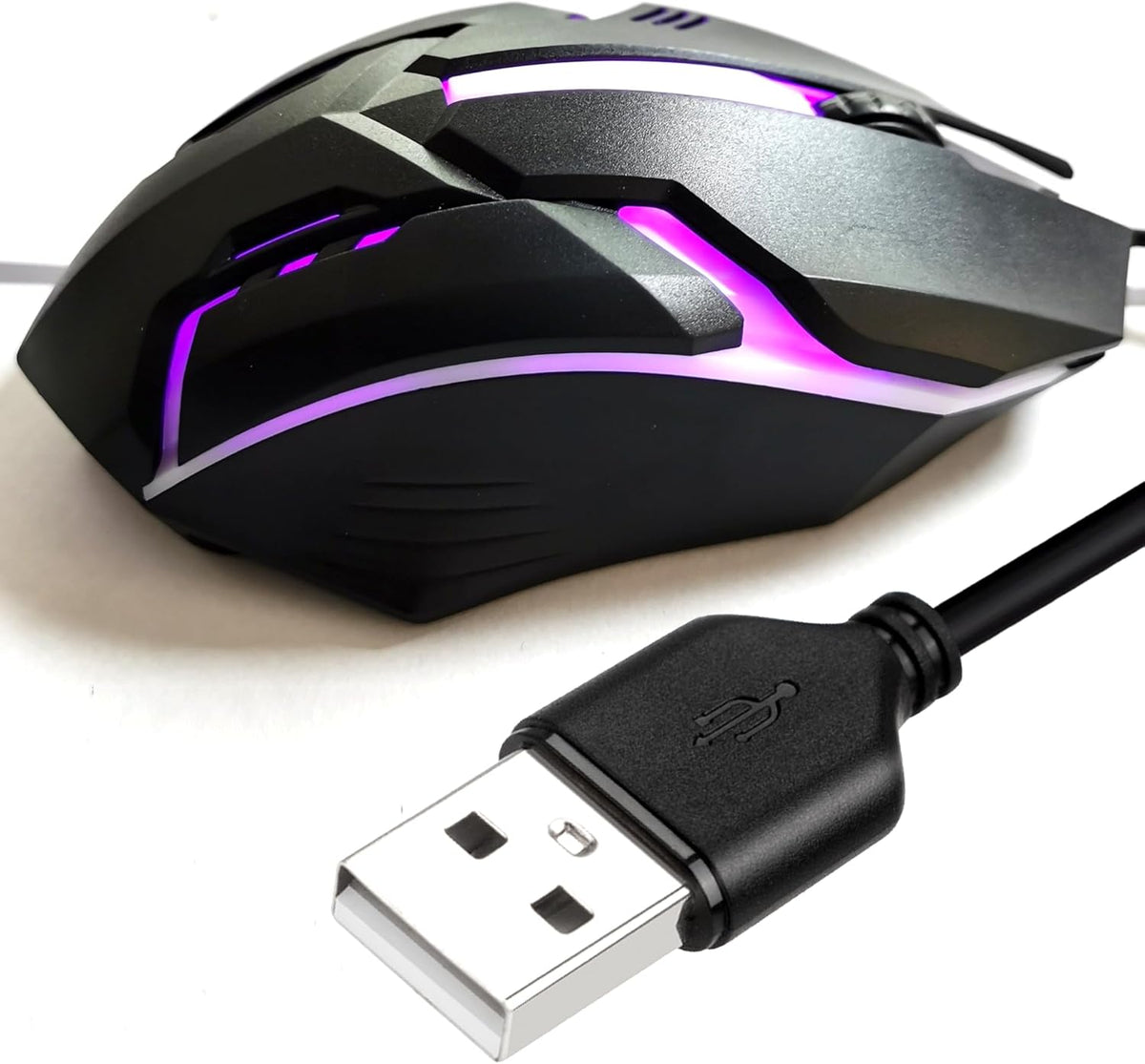 Long USB A Mouse 20FT, High Performance Wired Mouse for Windows PC Desktop, Laptop, Notebook, Mac, for Righty or Lefty