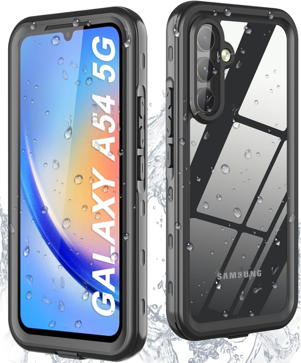 Samsung Galaxy A54 5G Waterproof Case - [Built-in Screen Protector] [IP68 Underwater] [360° Full Body] Heavy Duty